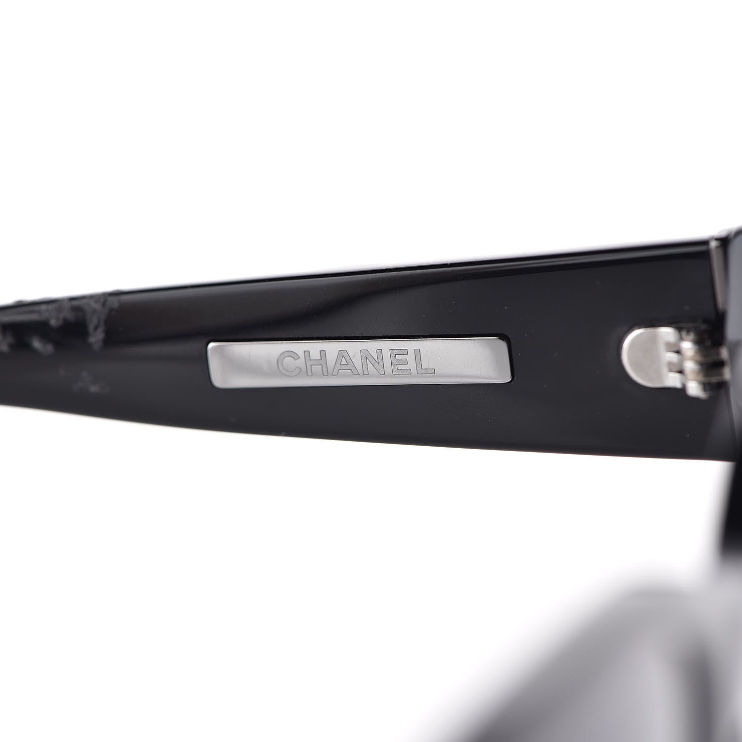 Chanel Acetate Polarized Butterfly CC Sunglasses 5412 Black 6 of 8