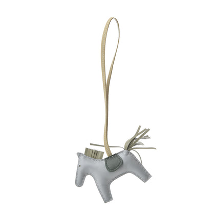 Hermes Milo Lambskin Grigri Rodeo Horse Bag Charm PM Bleu Glacier Sauge Vert Anglais Trench 1 of 4