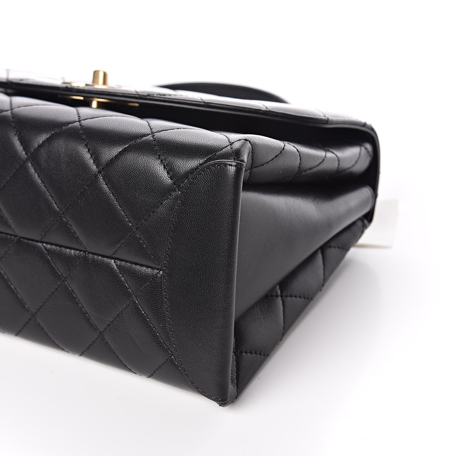 Chanel Lambskin Quilted Large Trendy Spirit Top Handle Bag Black 9 of 11