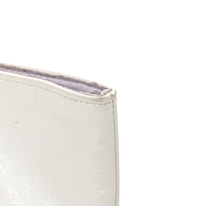 Chanel Calfskin Quilted Top Handle Tote Bag White 15 of 18