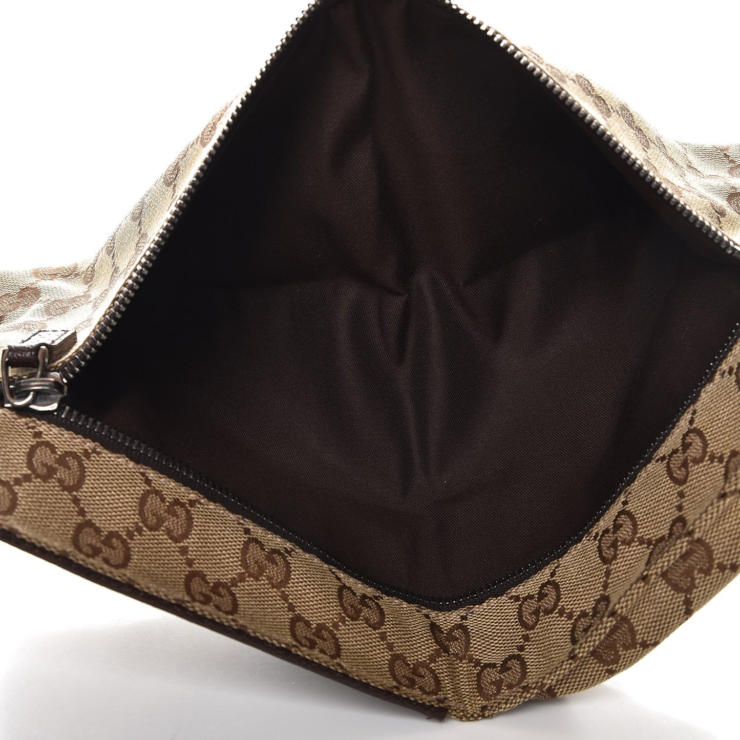 Monogram Web Belt Bag Dark Brown