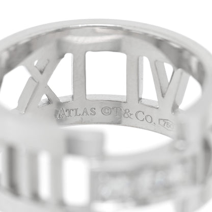 Tiffany 18K White Gold Diamond Open Atlas Ring 50 5.25 4 of 4