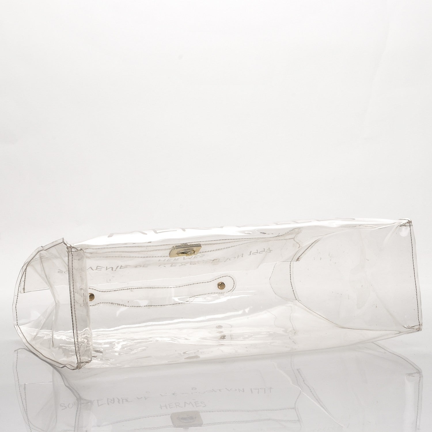 Hermes Vinyl Souvenir De L'Exposition Kelly Transparent 4 of 5