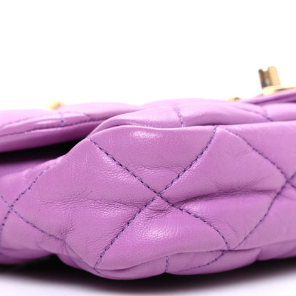 Chanel Lambskin Quilted Small CC Funky Town Flap Purple 9 of 10