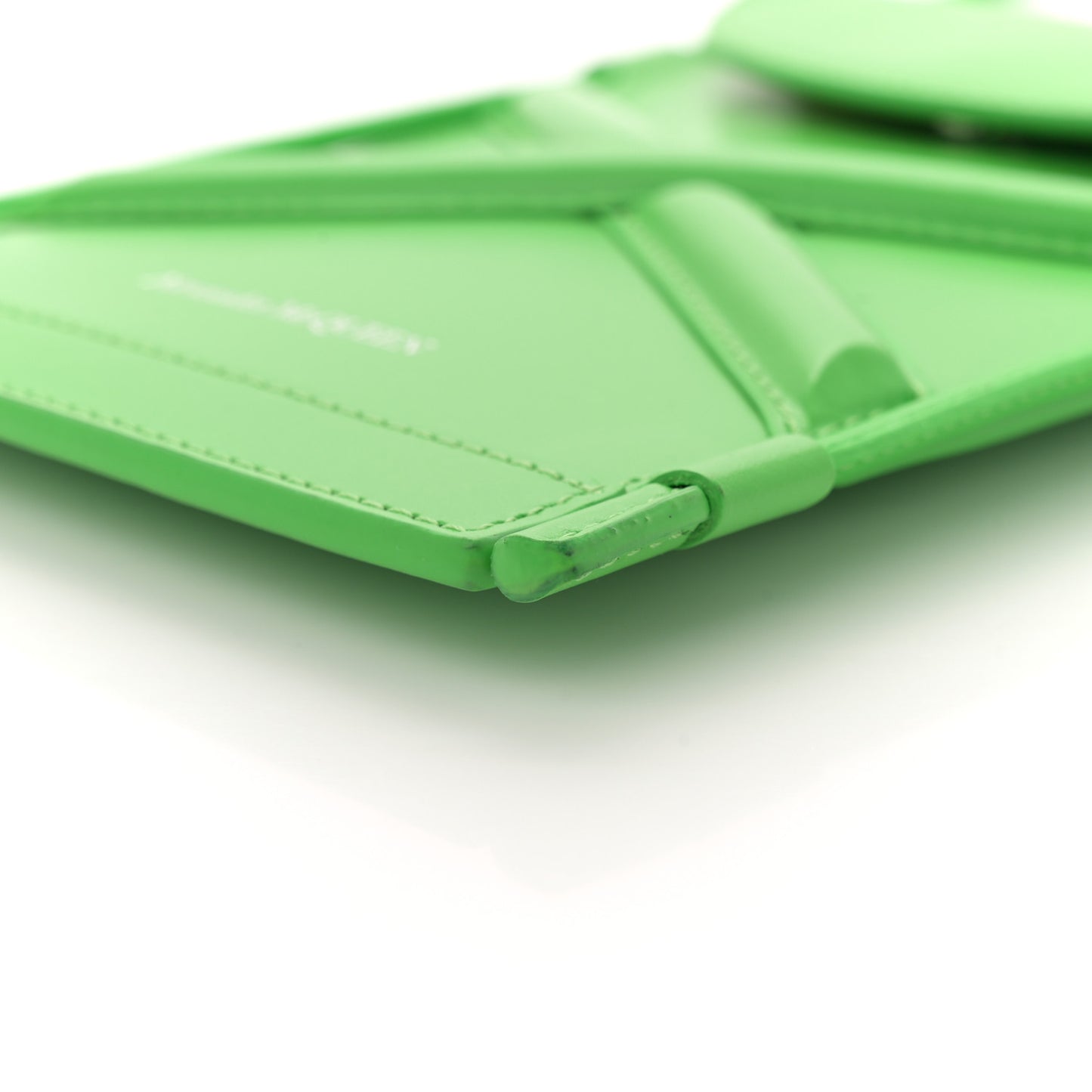 Calfskin The Curve Micro Crossbody Pouch Bag Kelly Green