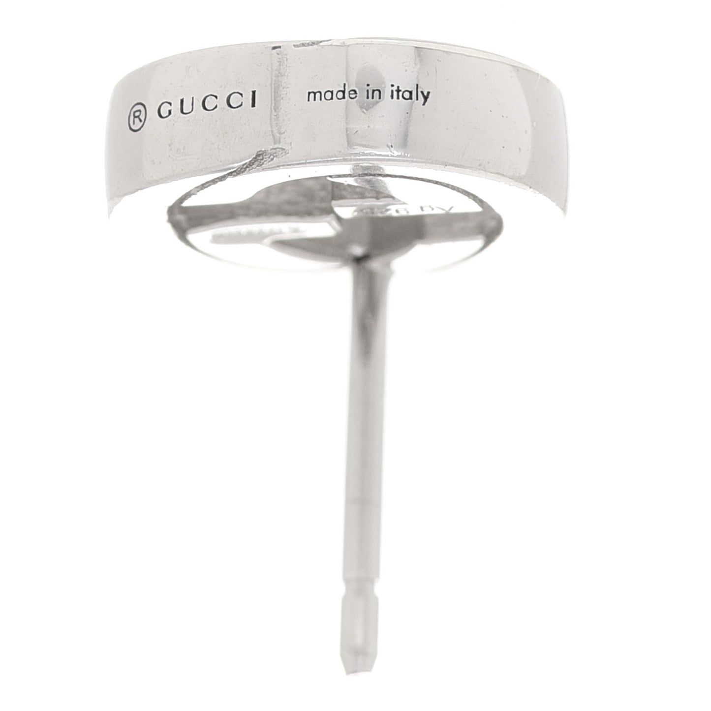 Sterling Silver Interlocking GG Stud Earrings