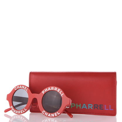Chanel x Pharrell Williams Round 19mm Sunglasses Red 8 of 8