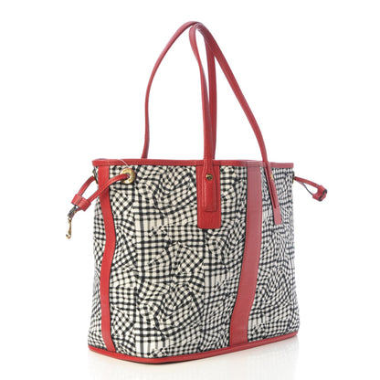 MCM Visetos Medium Liz Reversible Shopper Tote Ruby Red 8 of 13