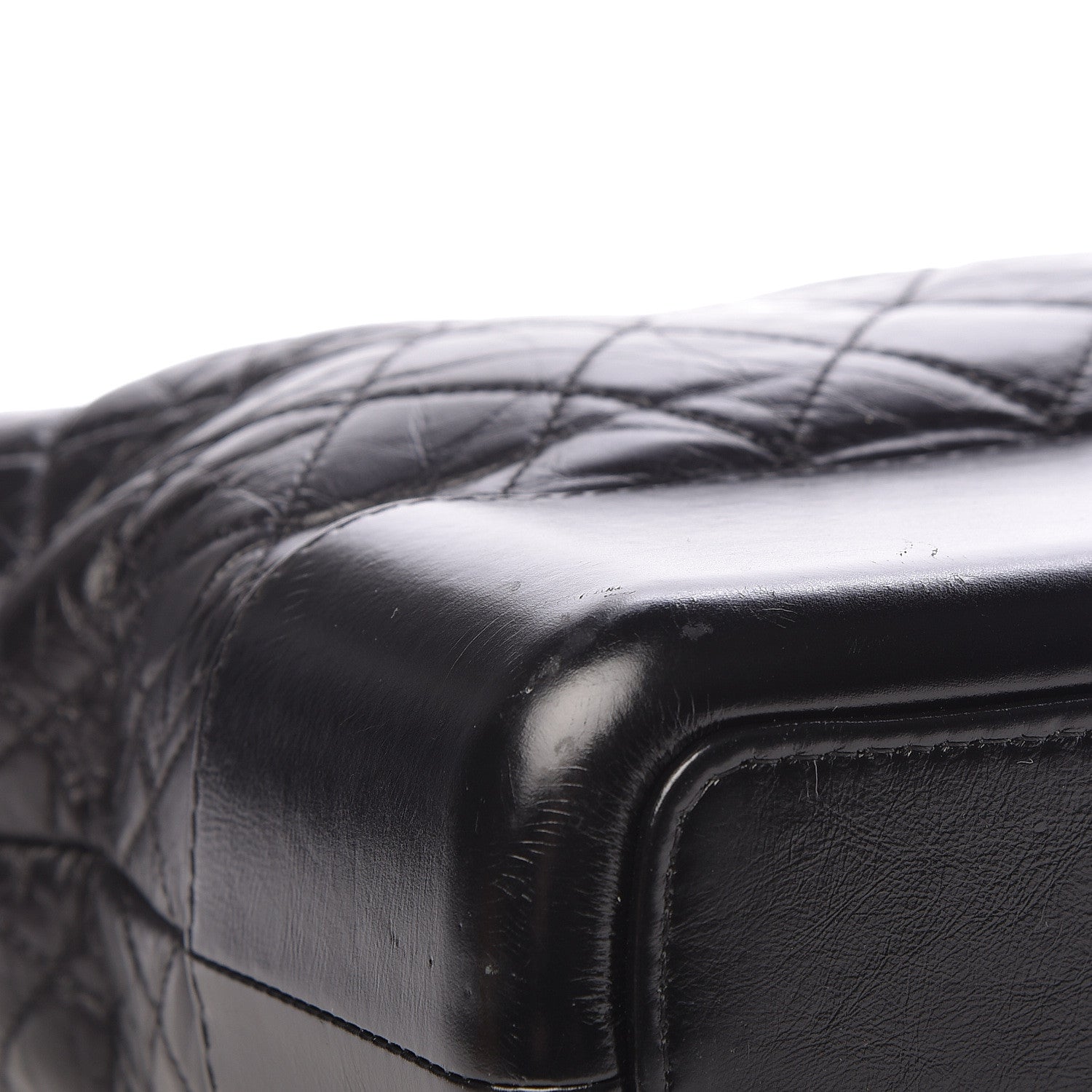 Chanel Aged Calfskin Quilted Large Gabrielle Hobo Black 9 of 18