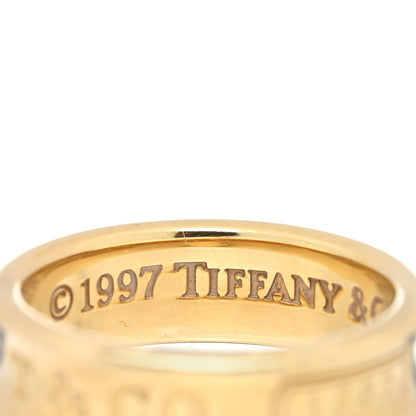 Tiffany 18K Yellow Gold 1837 Band Ring 53 6.5 4 of 4