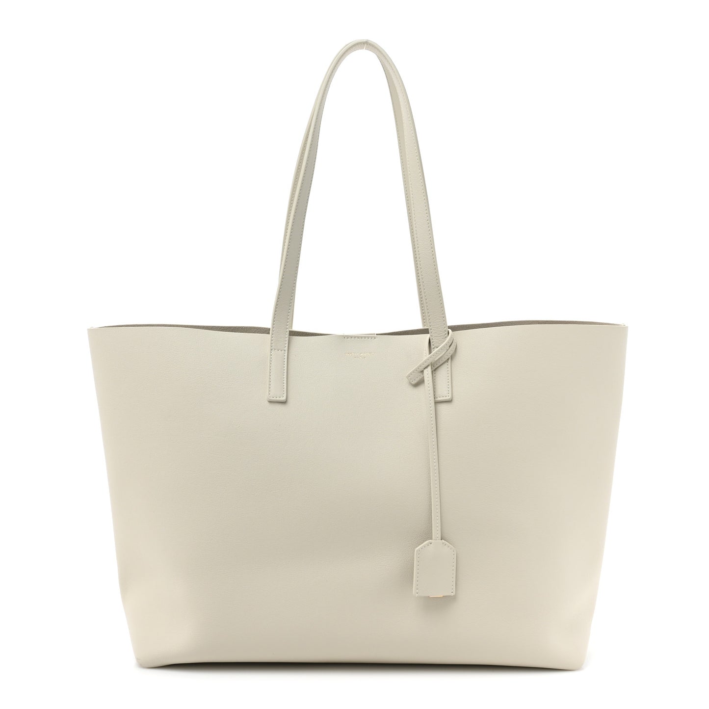Calfskin Large Shopping Tote Crema Soft