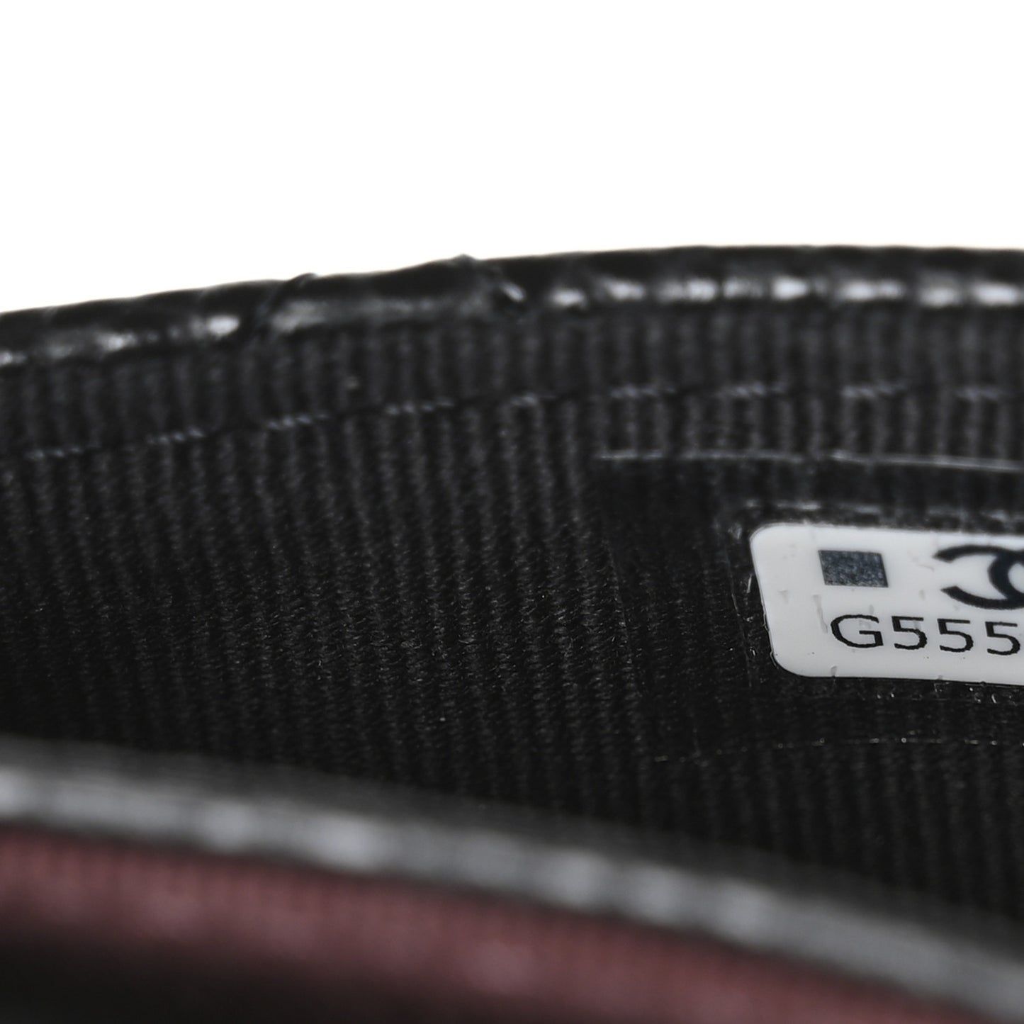 Caviar Quilted Flap Card Holder Wallet Black