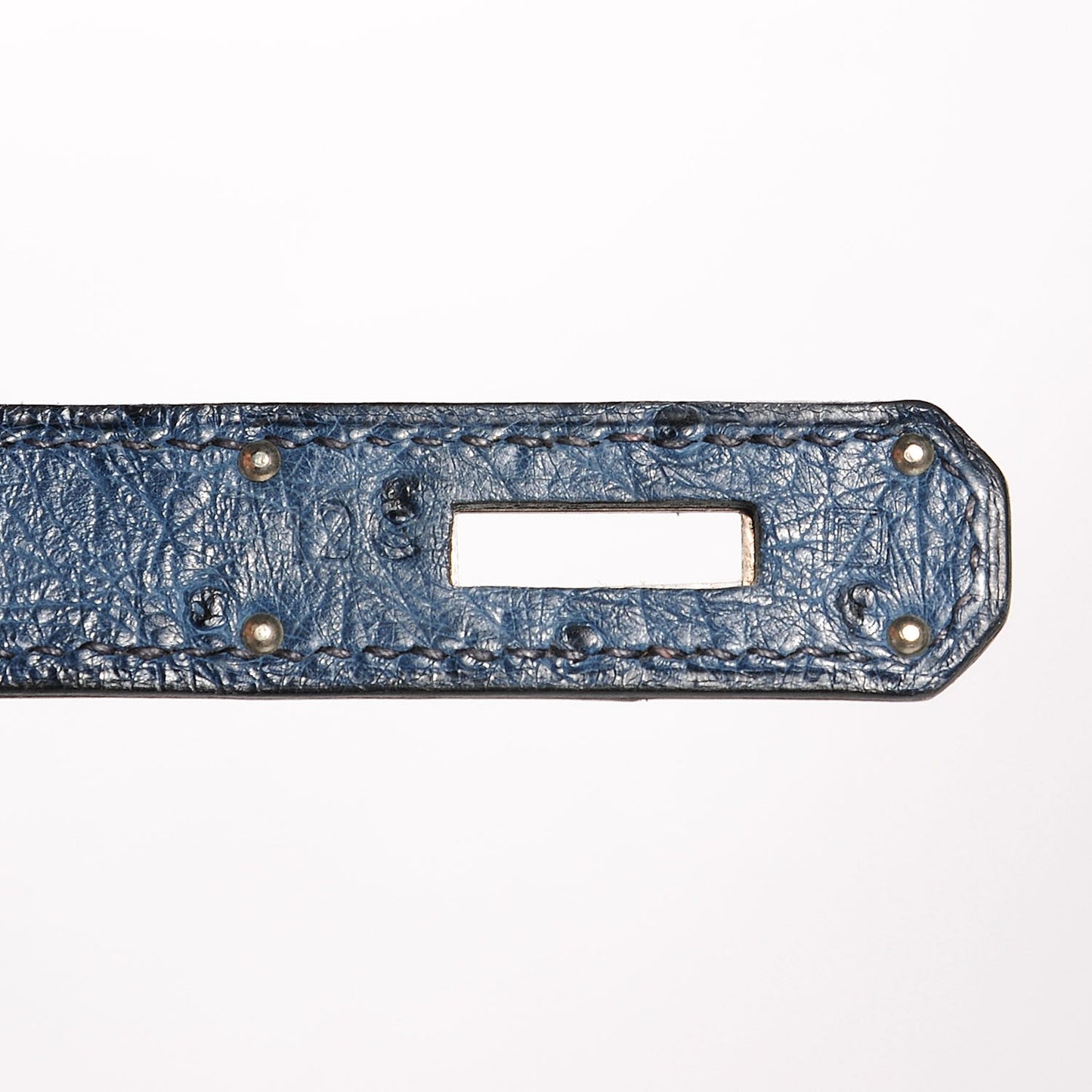 Ostrich Kelly Sellier 28 Bleu Roi