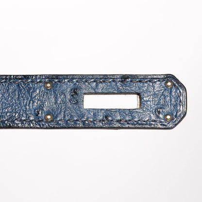 Hermes Ostrich Kelly Sellier 28 Bleu Roi 14 of 25