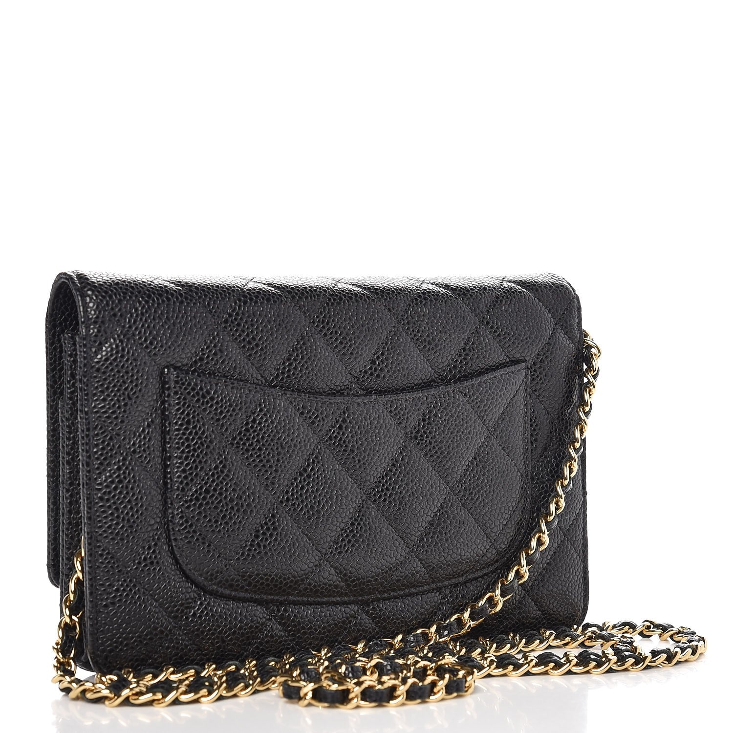 Chanel Caviar Quilted Wallet On Chain WOC Black 3 of 9
