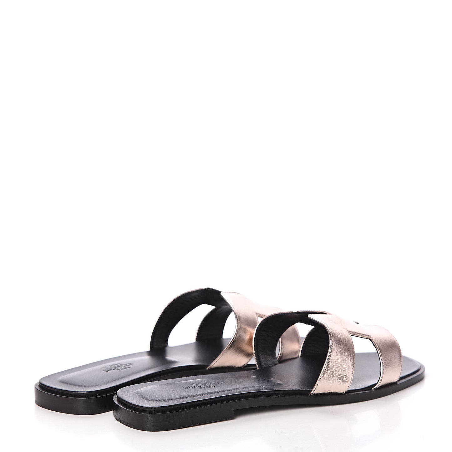 Metallic Nappa Oran Sandals 40 Or Vieilli