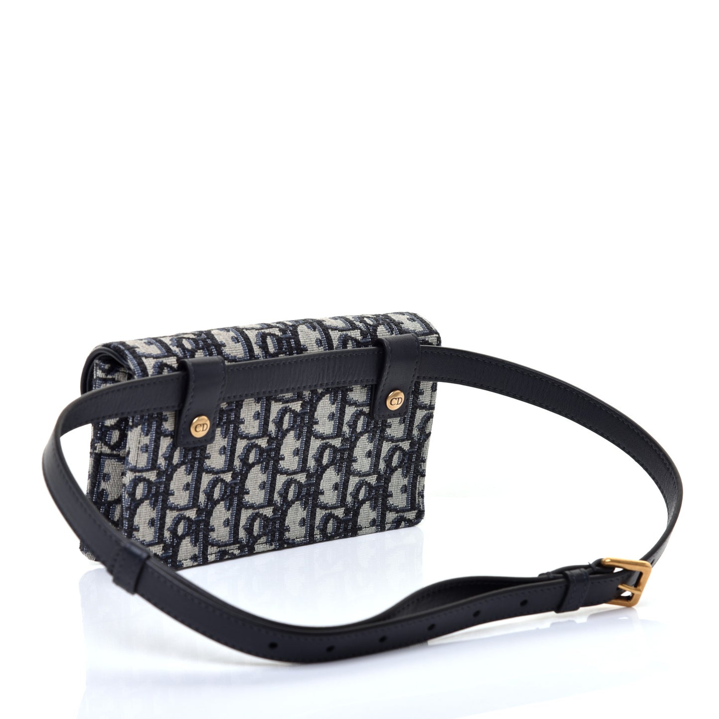 Oblique Saddle Belt Bag Blue