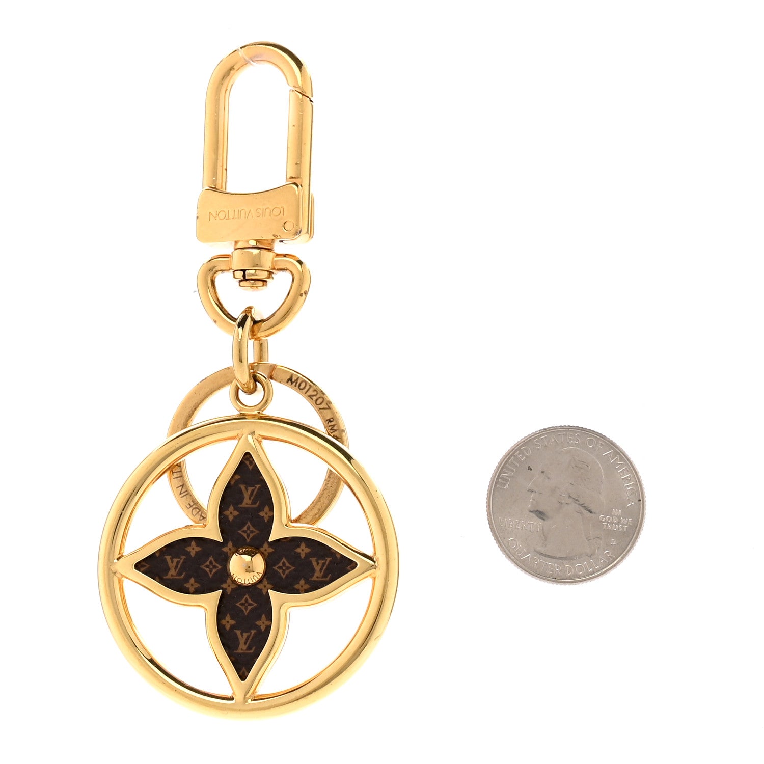 Louis Vuitton Monogram Puzzle Flower Bag Charm Key Holder 2 of 4