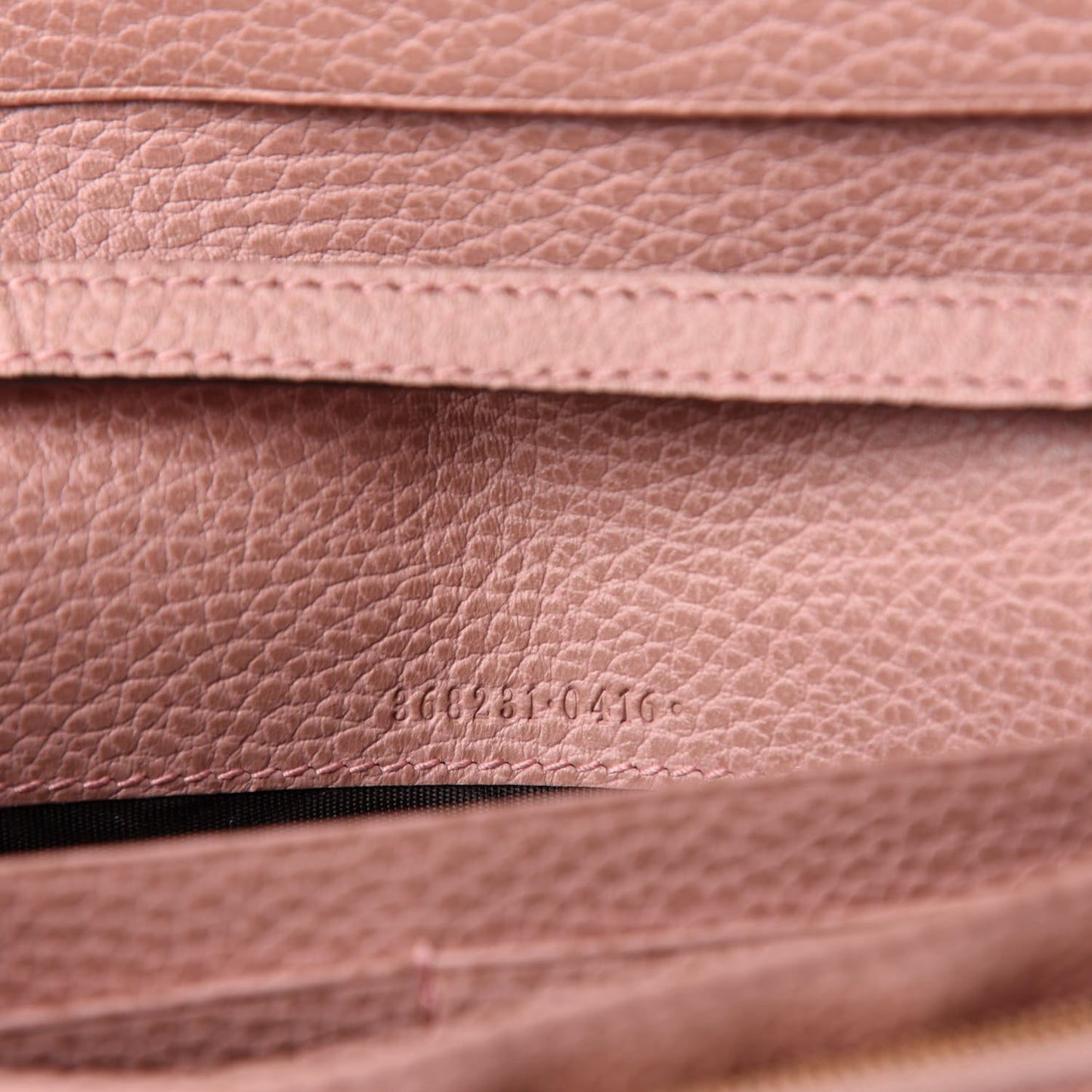 Dollar Calfskin Mini Swing Wallet Bag Soft Pink Soft Pink