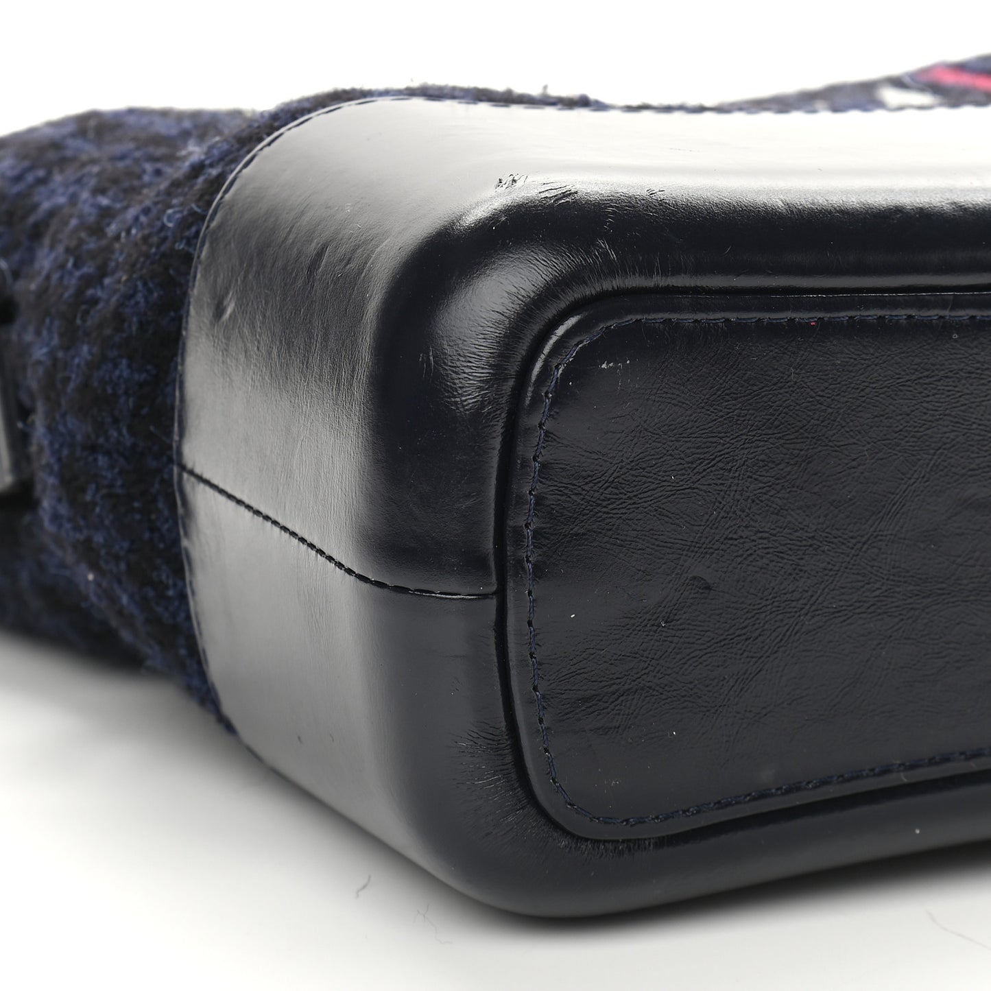 Tweed Calfskin Quilted Medium Gabrielle Hobo Black Blue