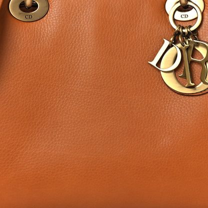 Christian Dior Grained Calfskin Medium Lady Dior Brown 8 of 13