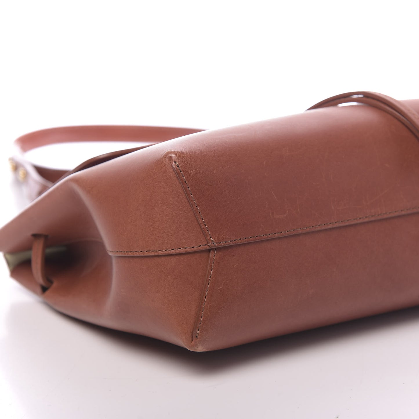 Calfskin Mini Lady Bag Brandy Cleo
