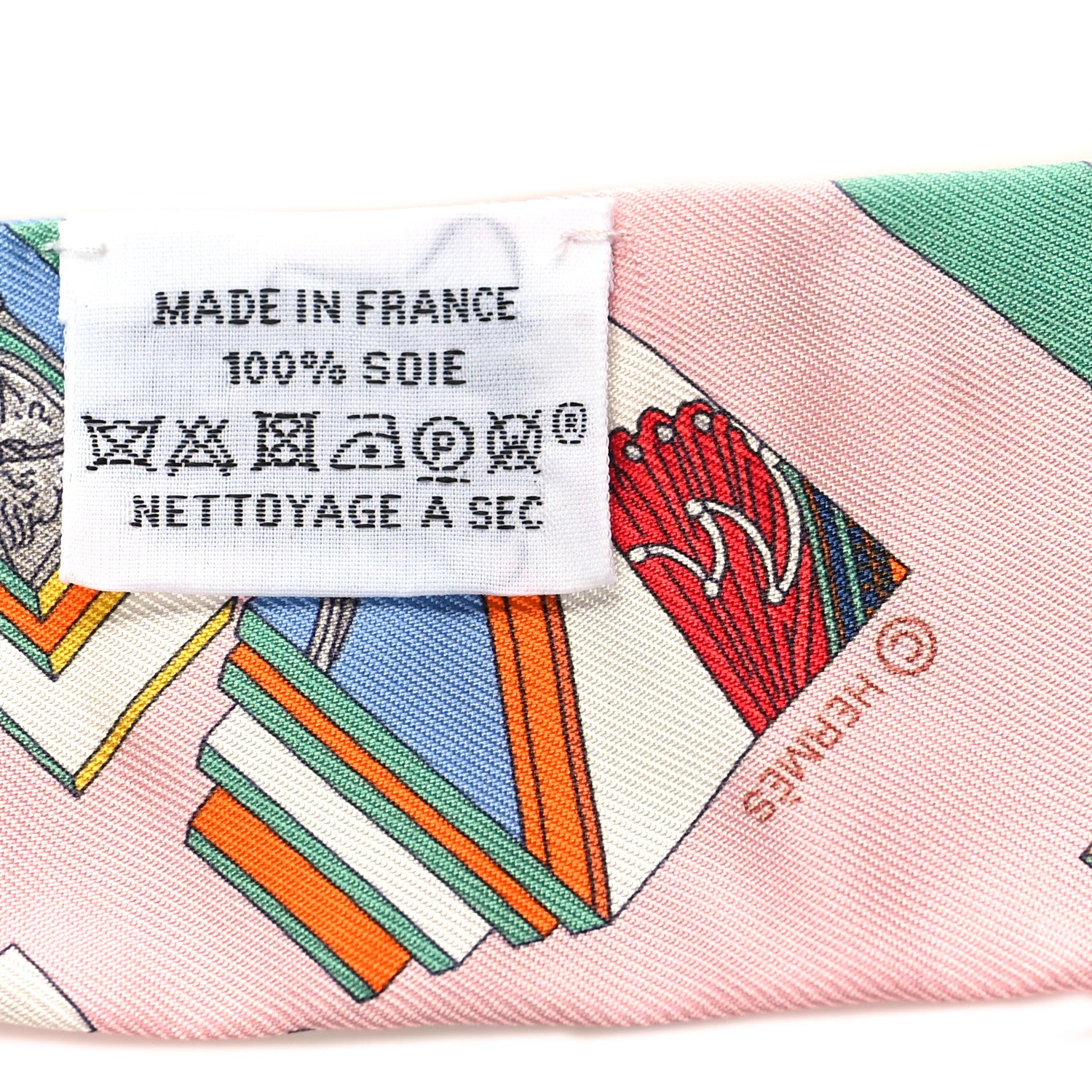 Hermes Silk Springs Springs Twilly Rose Vert Multicolor 3 of 3