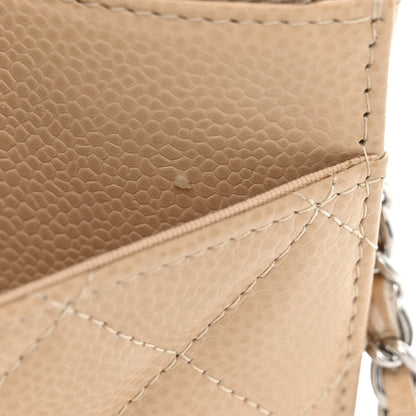 Chanel Caviar Quilted Wallet on Chain WOC Beige 12 of 13
