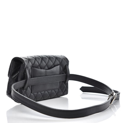 Chanel Grained Calfskin Quilted 2.55 Reissue Flap Belt Bag Clutch Black 3 of 7