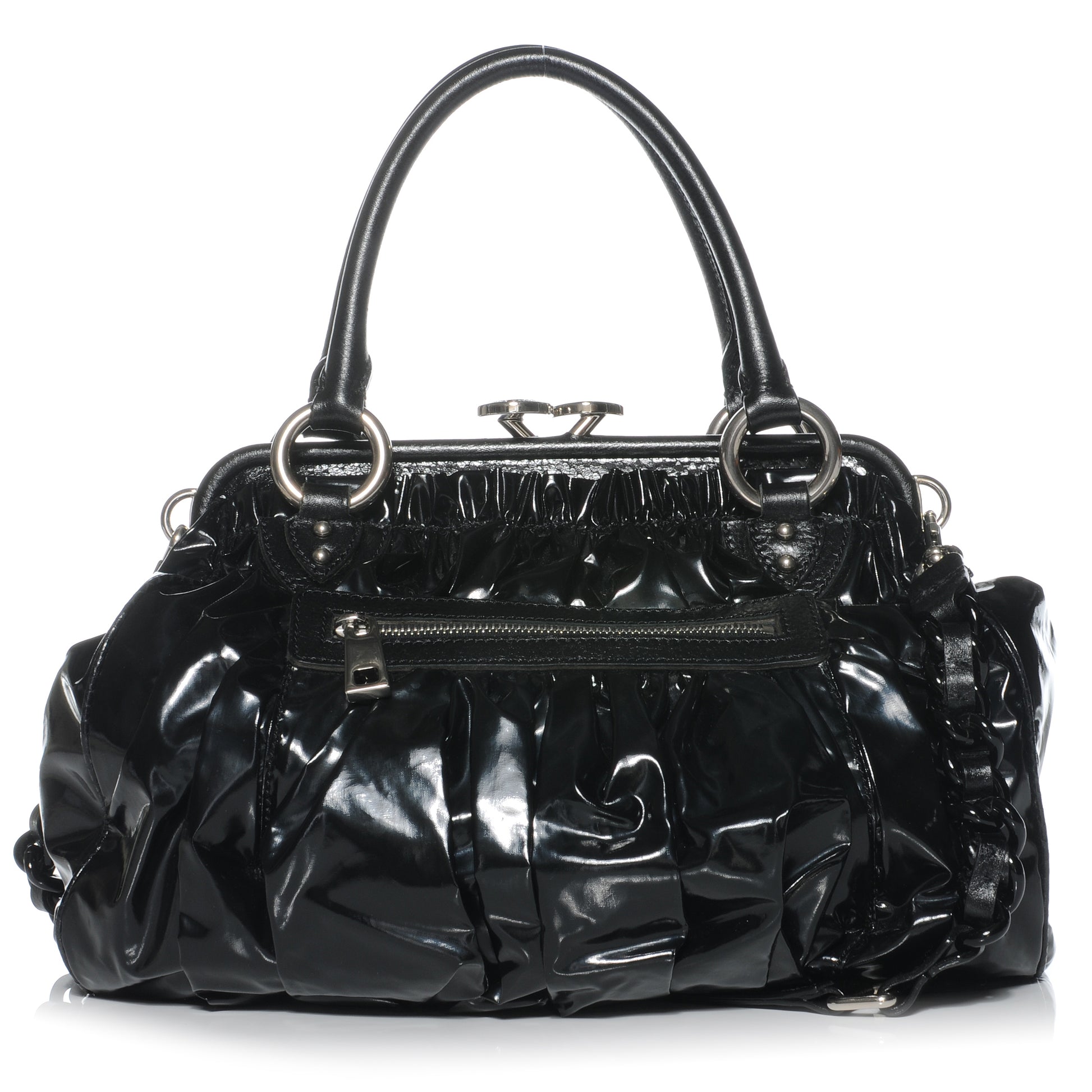 Marc Jacobs Vinyl and Leather Parachute Stam Black 1 of 7