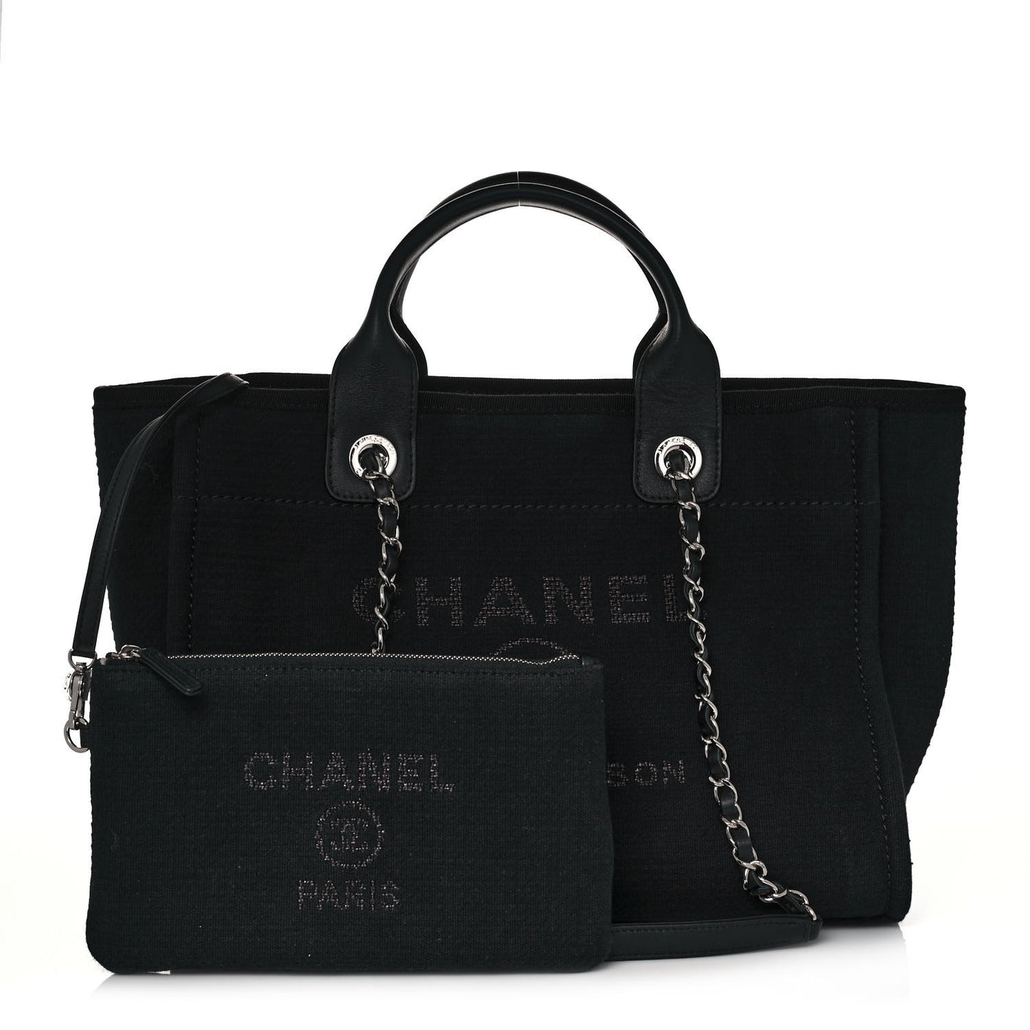 Mixed Fibers Small Deauville Tote Black