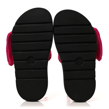 Louis Vuitton Technical Fabric Embossed Monogram Pool Pillow Comfort Mules 37 Fuchsia 5 of 8