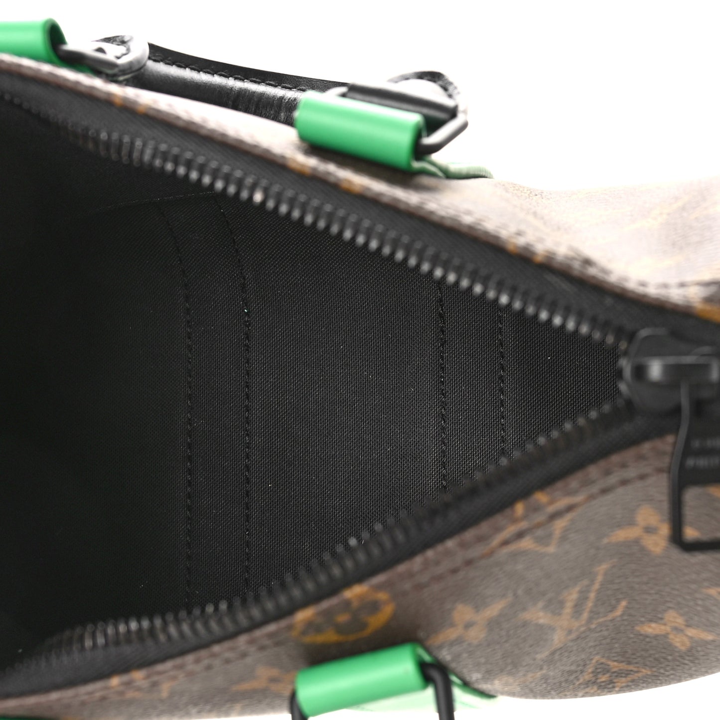 Monogram Macassar Keepall Bandouliere 25 Minty Green