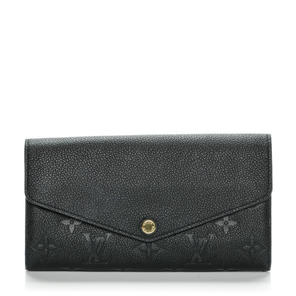 Louis Vuitton Empreinte Sarah Wallet NM Black 1 of 7
