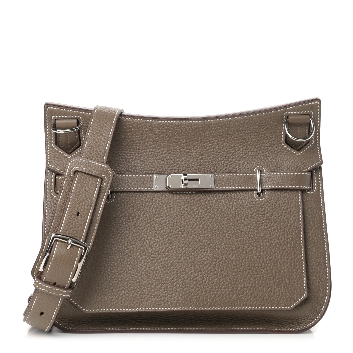 Hermes Taurillon Clemence Jypsiere 28 Etoupe 1 of 9