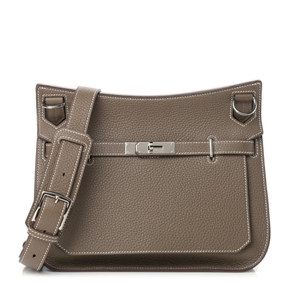 Hermes Taurillon Clemence Jypsiere 28 Etoupe 1 of 9