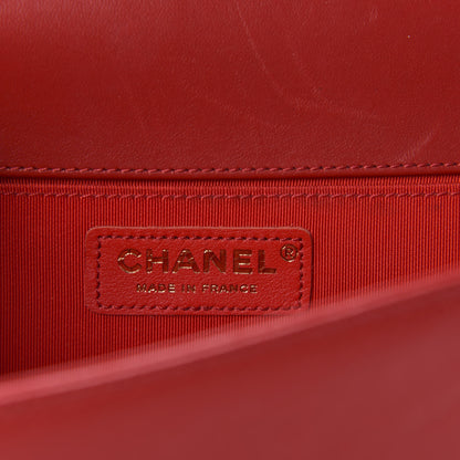 Chanel Lambskin Quilted Medium Boy Flap Red 10 of 13