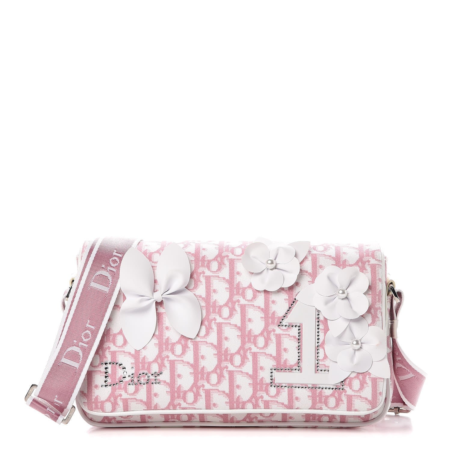 Christian Dior Monogram Girly Shoulder Bag Pink 1 of 18