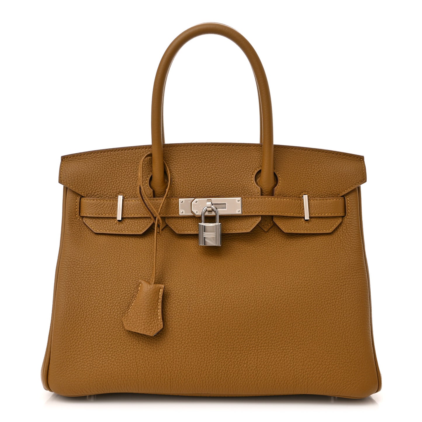Togo Verso Birkin 30 Bronze Dore Bleu Brume