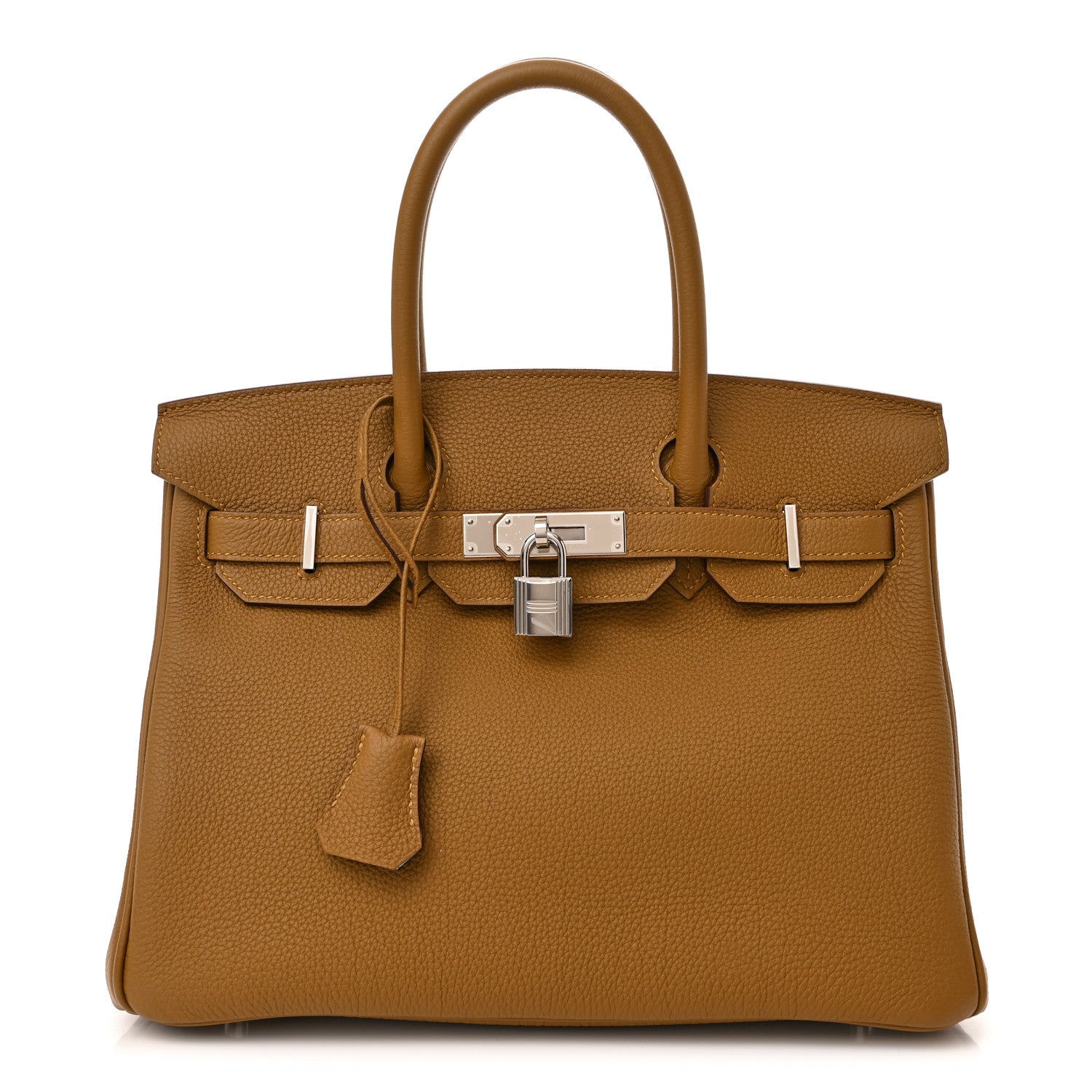 Hermes Togo Verso Birkin 30 Bronze Dore Bleu Brume 1 of 11