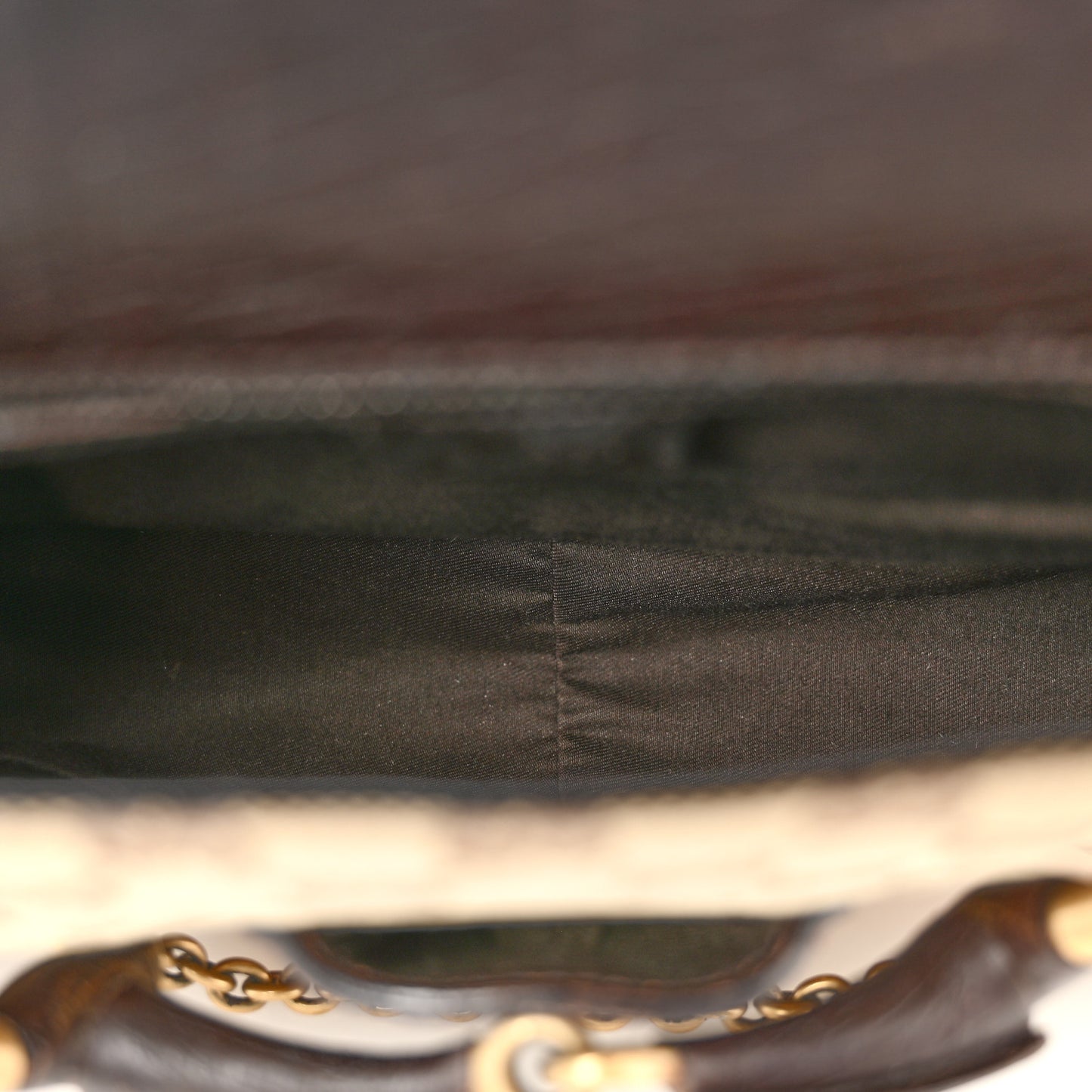 Monogram Horsebit Chain Flap Shoulder Bag Brown