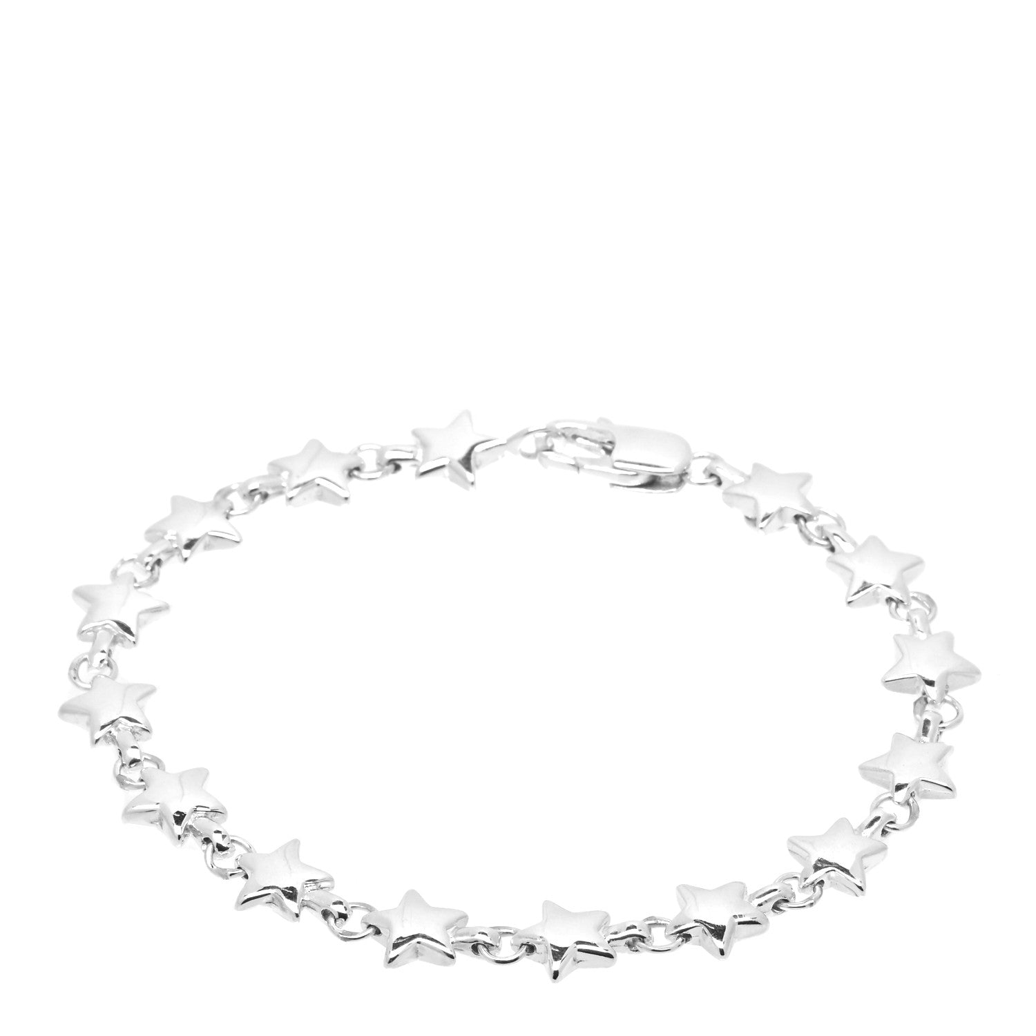 Tiffany Sterling Silver Chain of Stars Bracelet 1 of 4