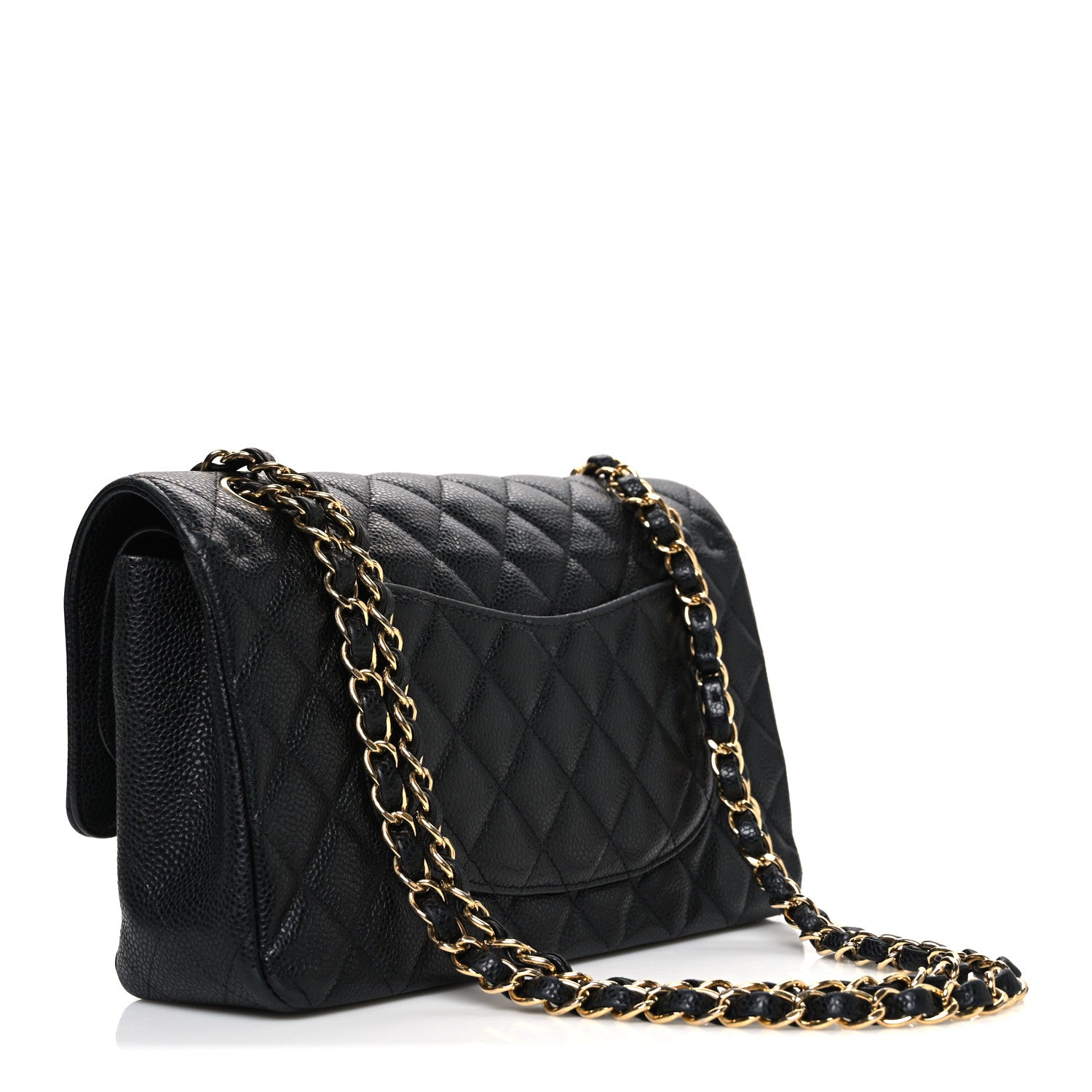 Chanel Caviar Quilted Medium Double Flap Black 3 of 10