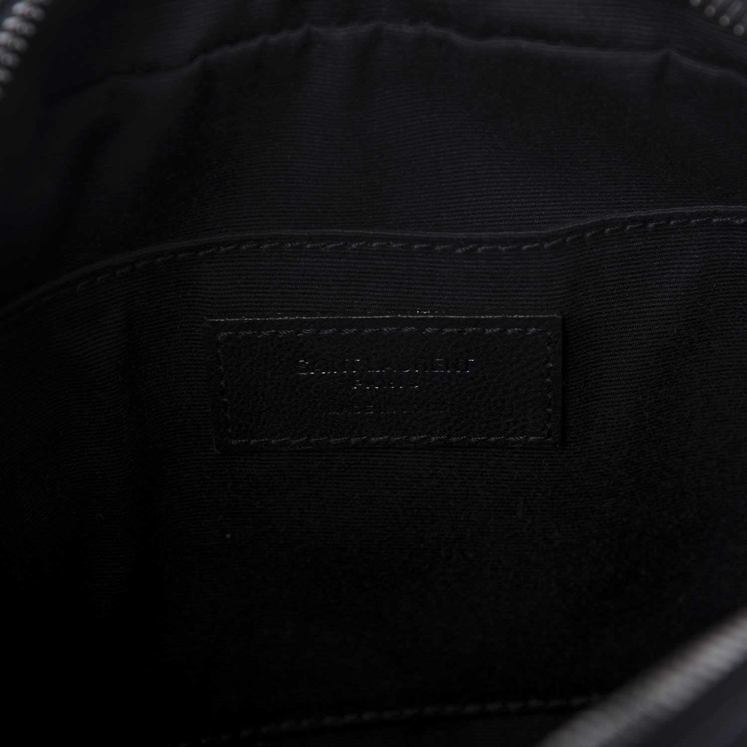 Saint Laurent Calfskin Matelasse Monogram Lou Camera Bag Black 8 of 9