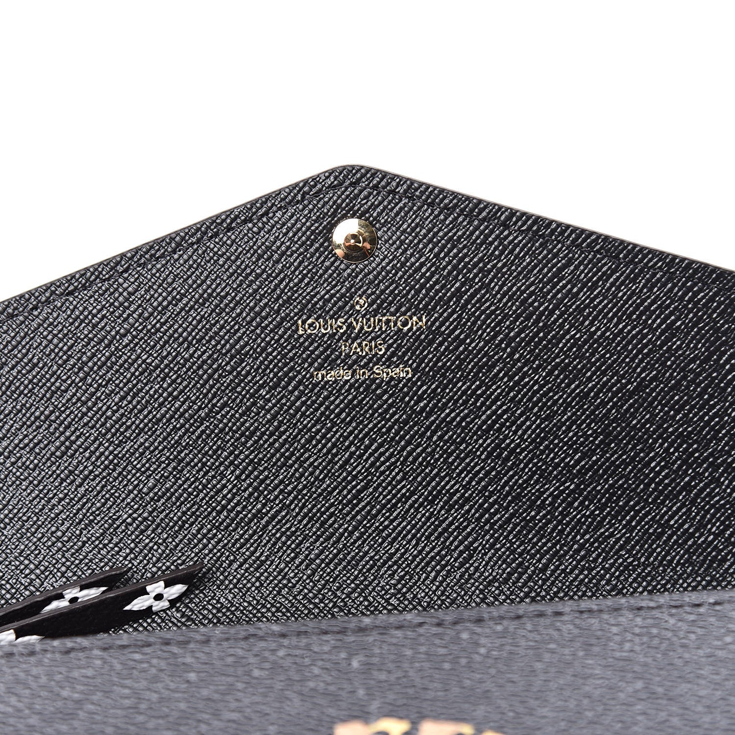 Louis Vuitton Monogram Giant Jungle Sarah Wallet Black 6 of 8