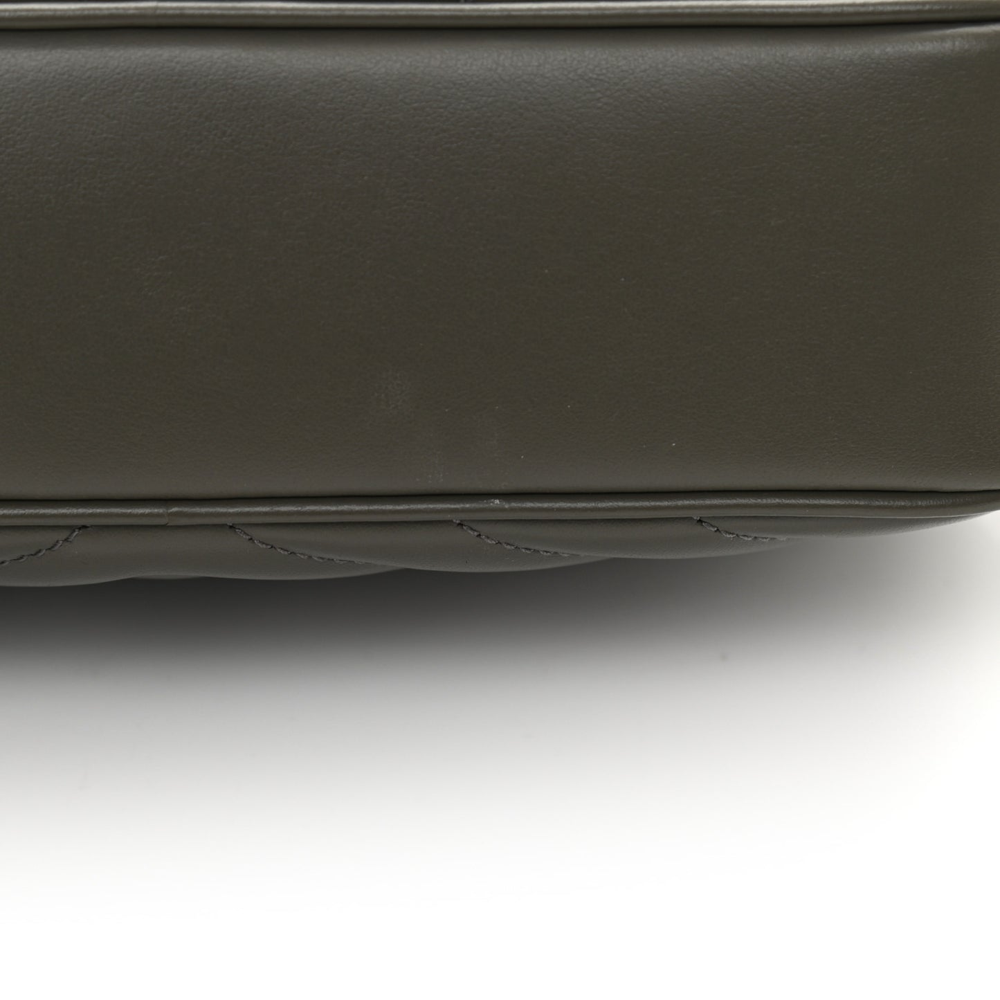Calfskin Matelasse Monogram Lou Camera Bag Military Olive