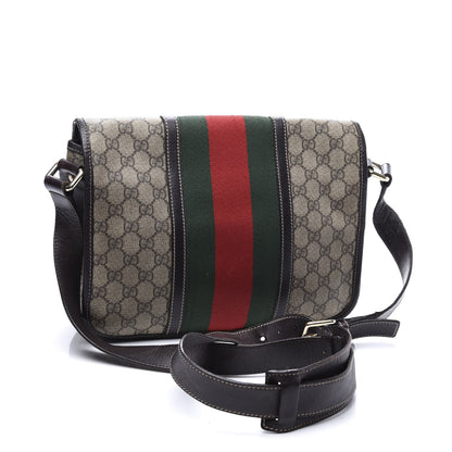 Gucci GG Plus Monogram Web Medium Flap Messenger Beige Dark Brown 2 of 11