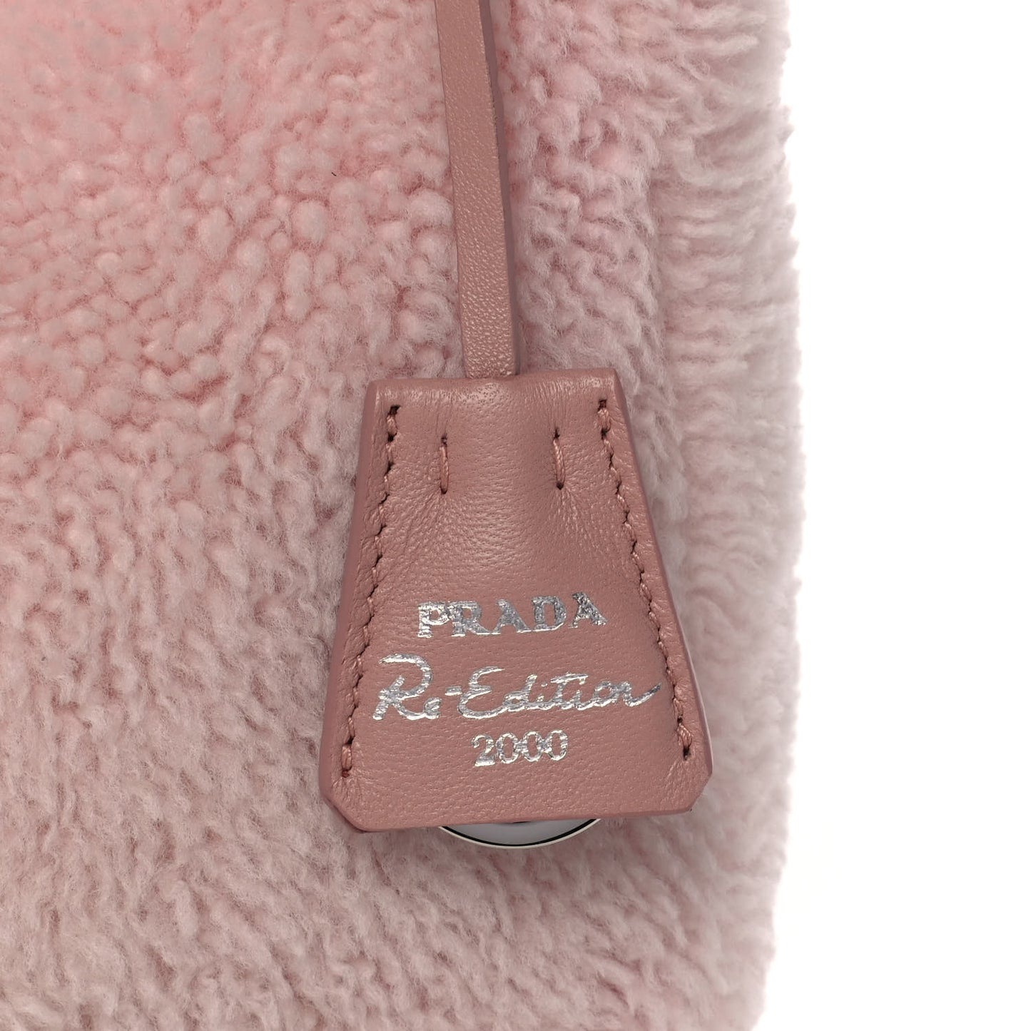 Shearling Mini Re-Edition 2000 Bag Orchidea