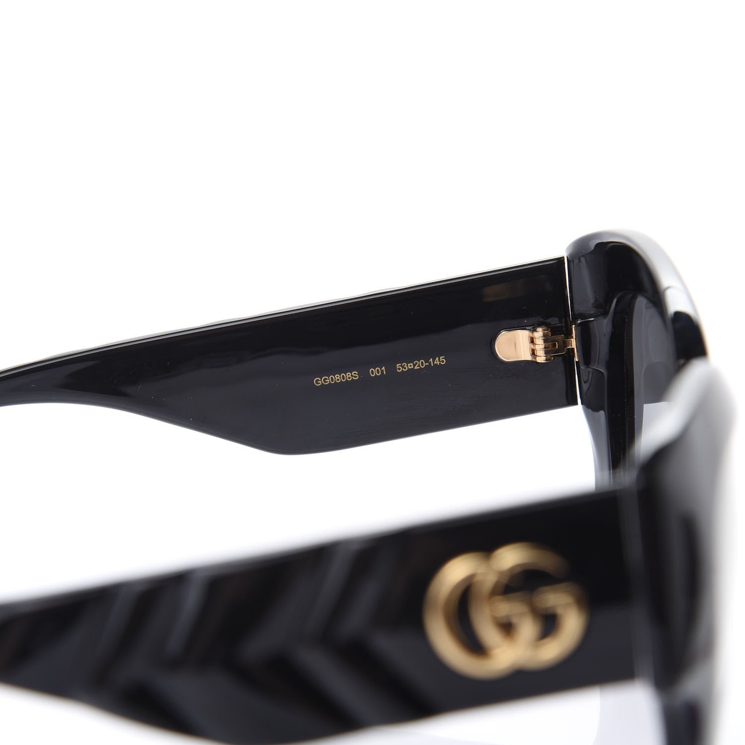 Gucci Acetate GG Butterfly Sunglasses GG0808S Black 5 of 8