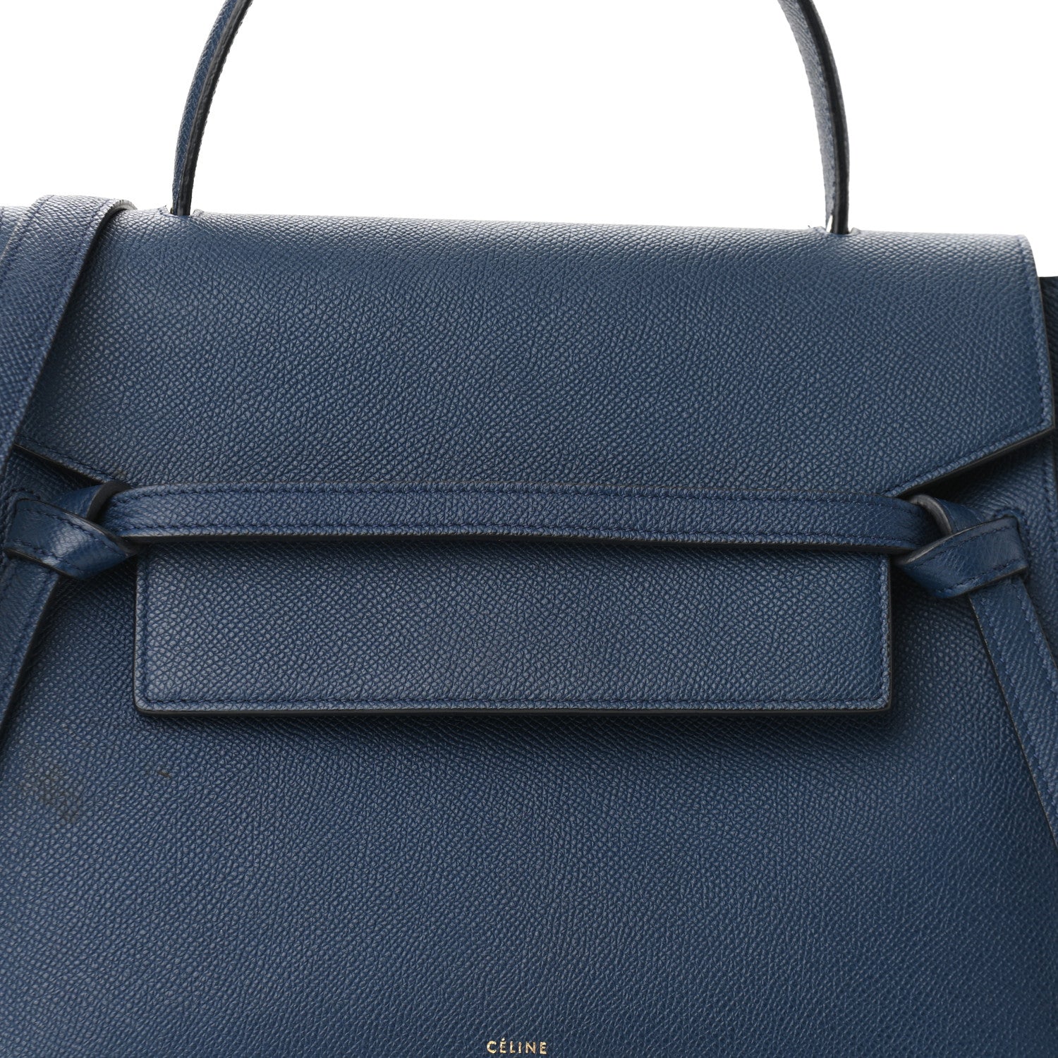 Celine Grained Calfskin Mini Belt Bag Deepsea 8 of 10